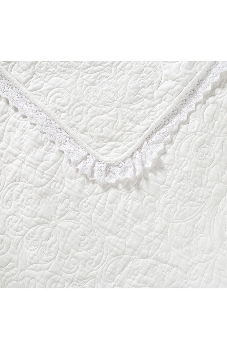Laura Ashley Heirloom Crochet Quilt Set, Alternate, color, White