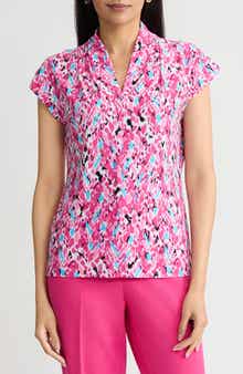 Printed Dolman Sleeve Top