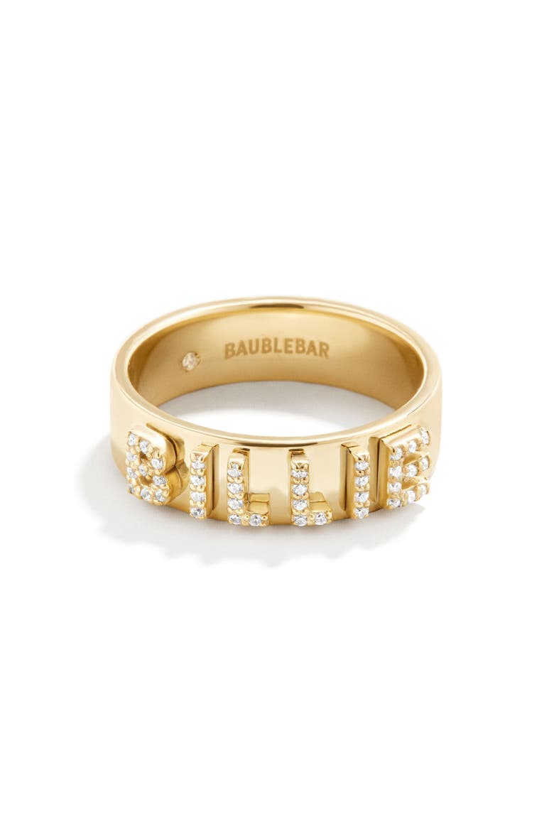 Custom Block Ring, Alternate, color, GOLD