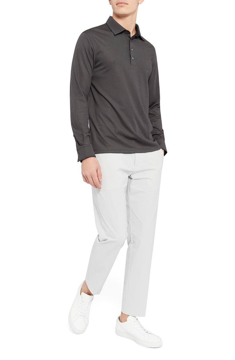 Theory Masser Long Sleeve Knit Polo, Alternate, color,