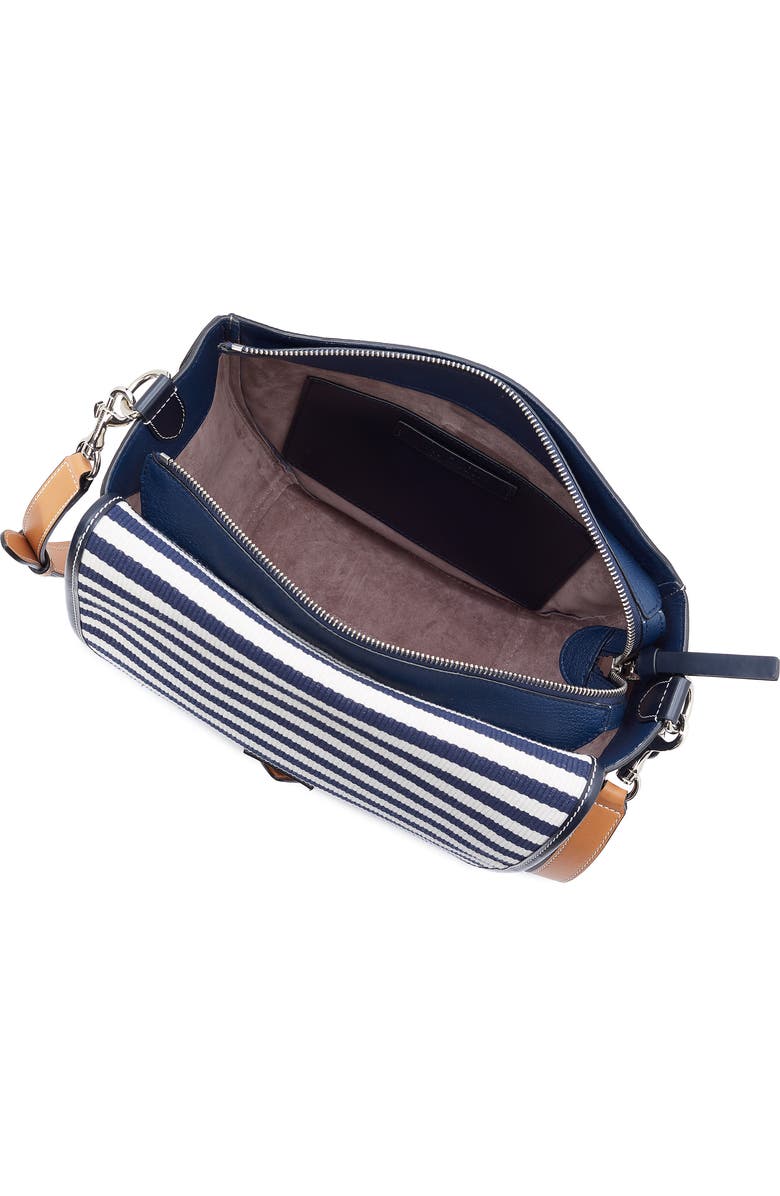 JW Anderson Small Bike Leather & Canvas Crossbody Bag, Alternate, color,