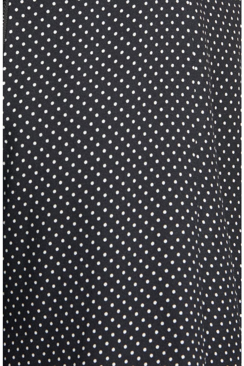 Erin Fit & Flare Romper, Alternate, color, MINI DOT BLACK