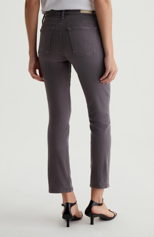 Ag Mari Mid Rise Slim Straight Leg Crop Jeans In Misty Grey