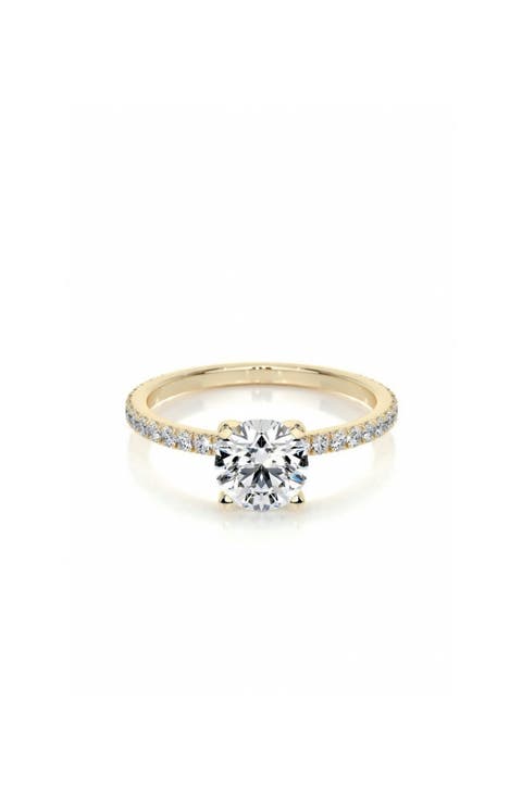 Round Cut Cubic Zirconia Solitaire Ring