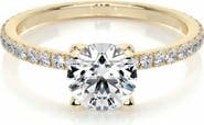GABI RIELLE Round Cut Cubic Zirconia Solitaire Ring