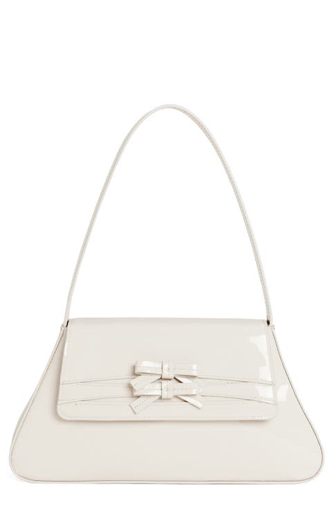 Noreen Patent Leather Shoulder Bag