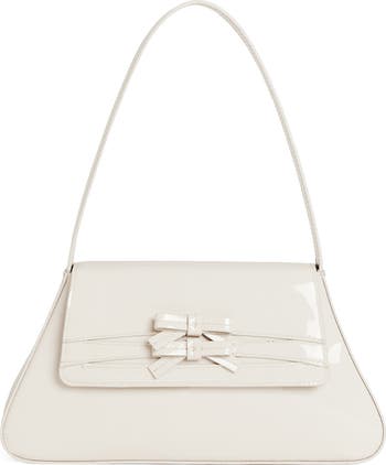 Noreen Patent Leather Shoulder Bag