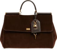 Dolce&Gabbana My Sicily East/West Suede Handbag
