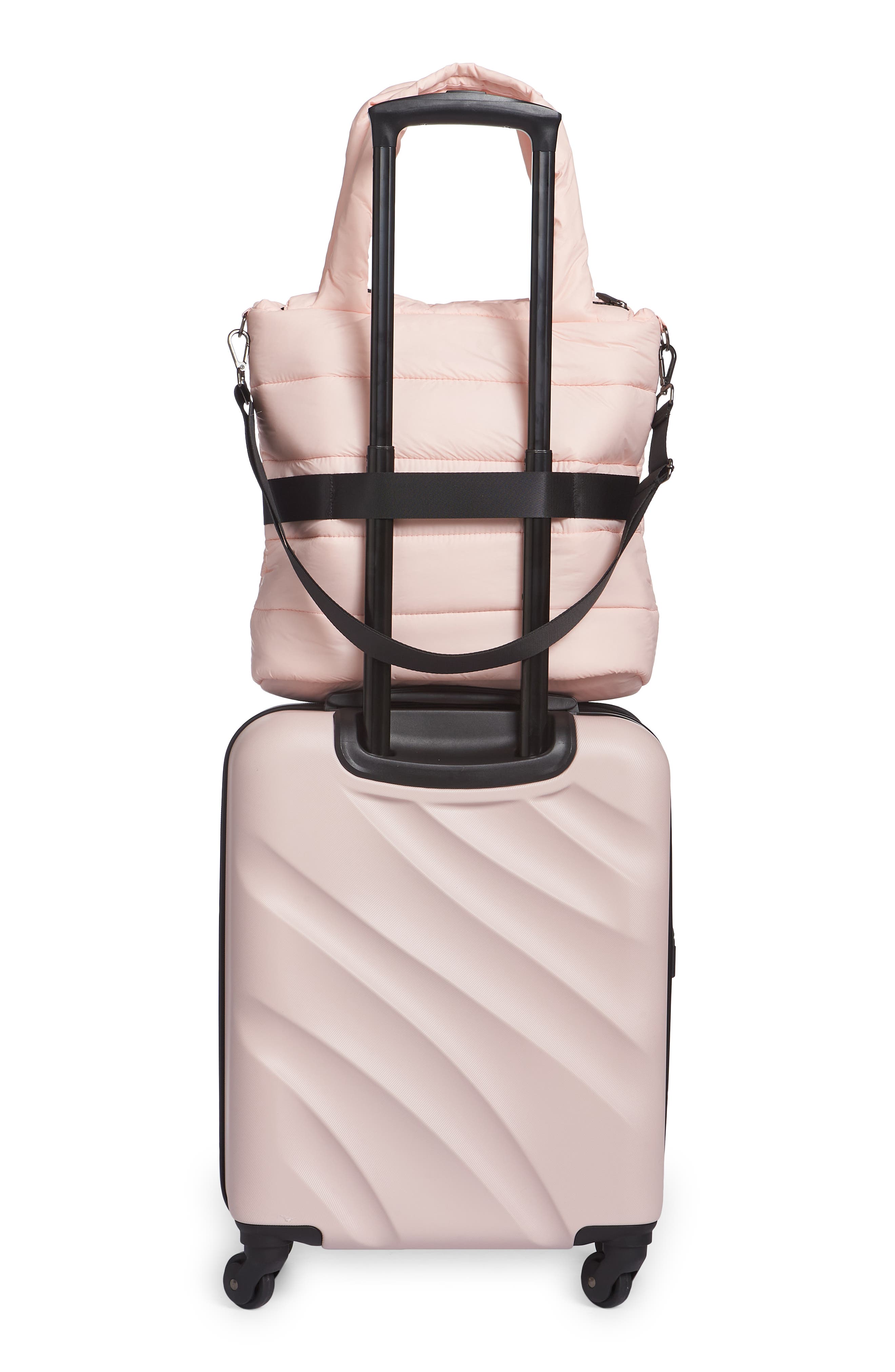 GEOFFREY BEENE Two-Piece Tote and Spinner Luggage Set, Alternate, color, Blush