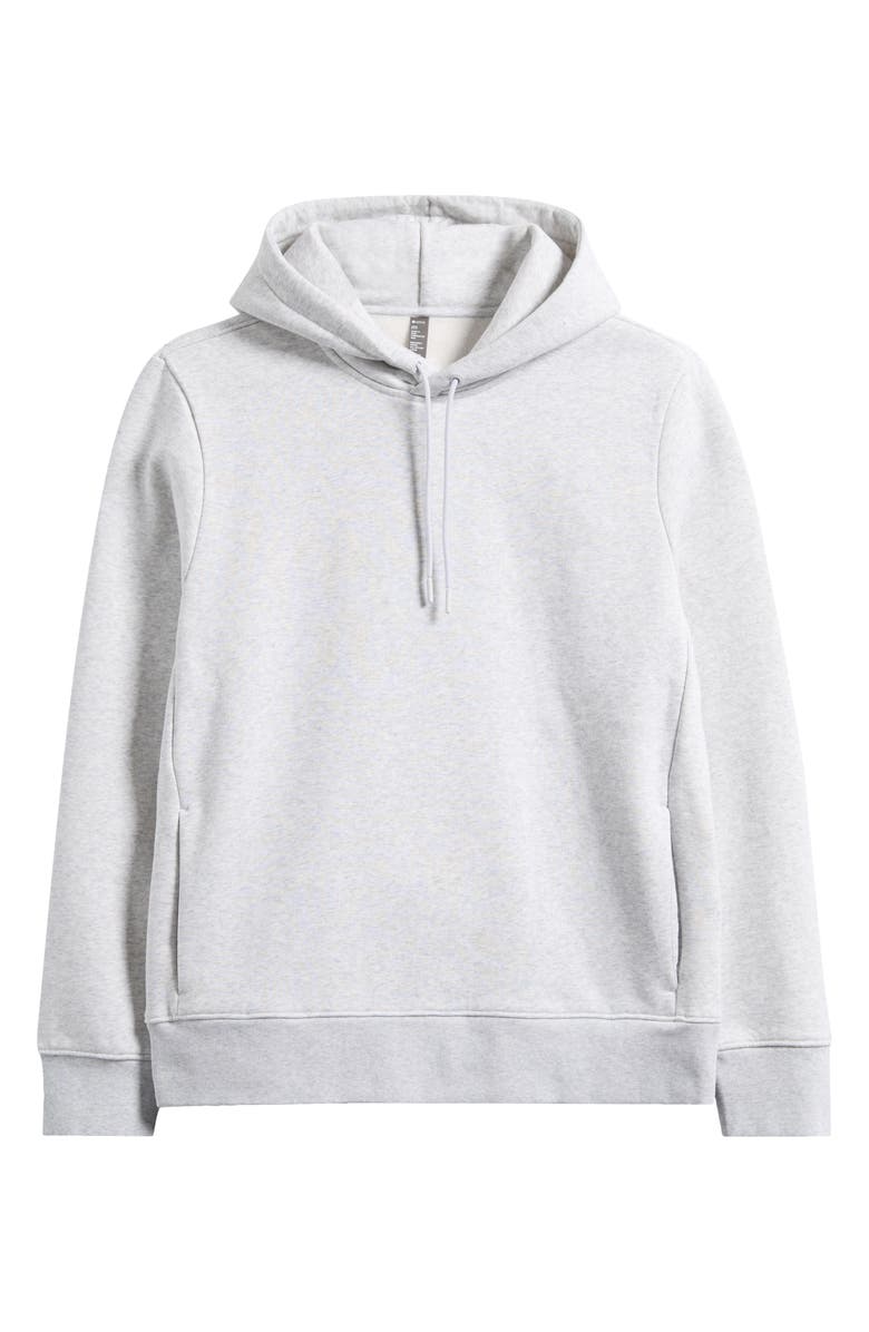 Zella Vital Fleece Hoodie, Alternate, color, Grey Fog Heather