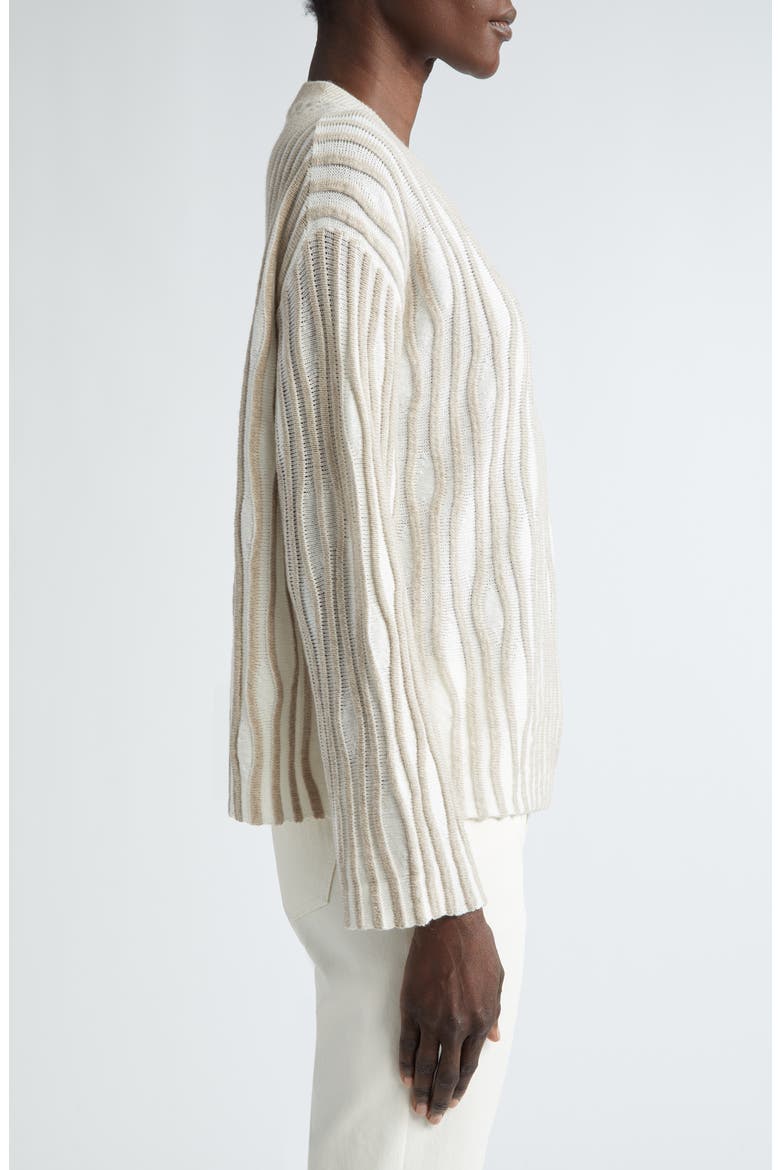 Texture Stripe Crewneck Sweater, Alternate, color, CLOUD MULTI