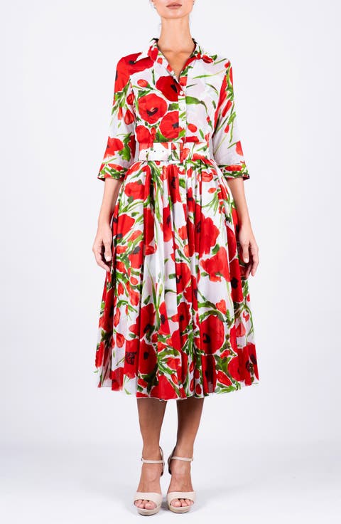 A-Line Midi Aster Shirtdress