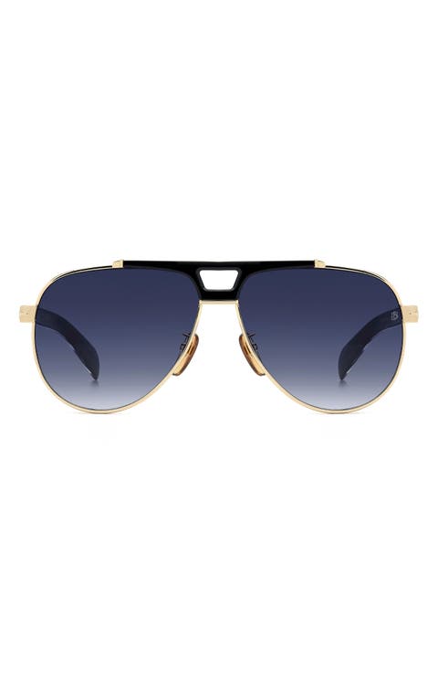 DB 7169/S 62mm Oversize Aviator Sunglasses