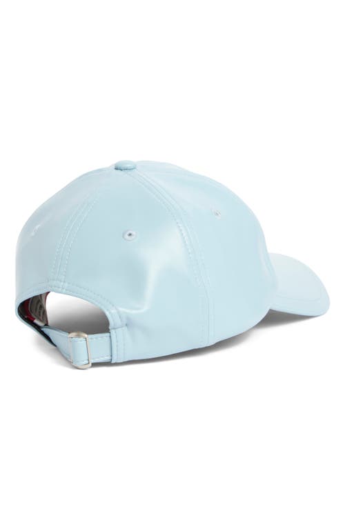 Hunter Logo Rubberized Baseball Cap In Blue