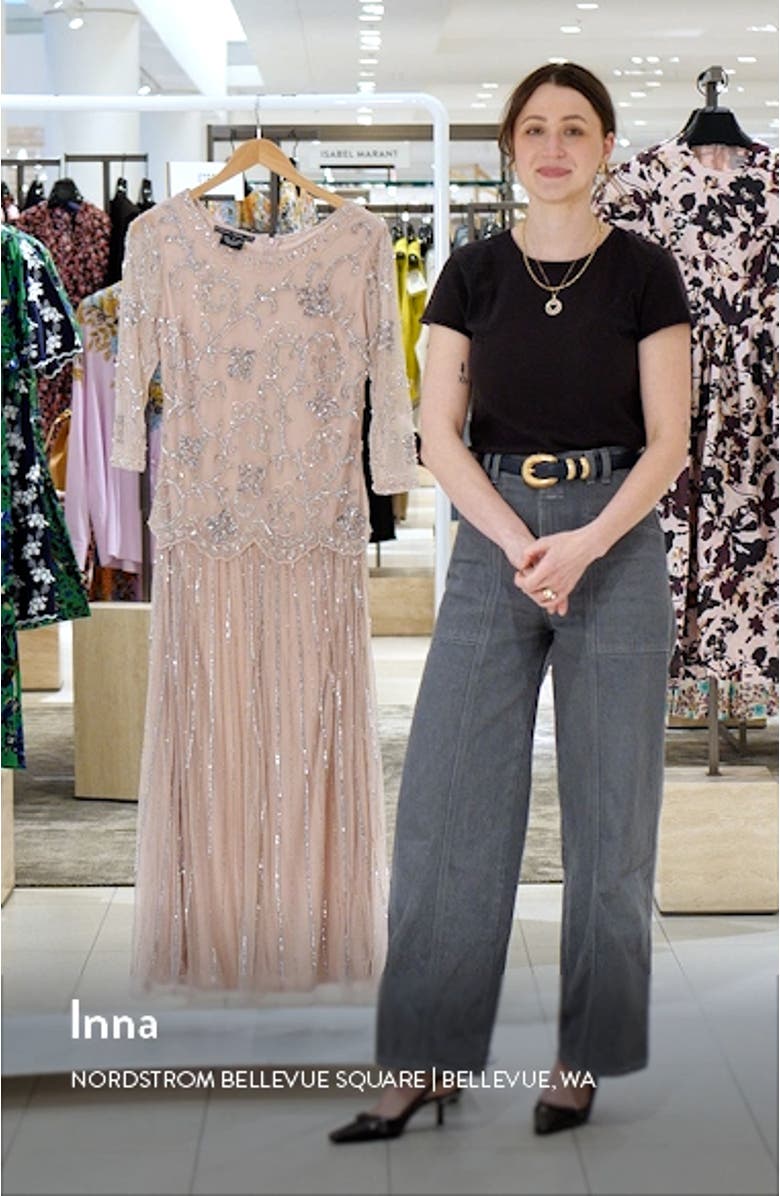 Beaded Chiffon Gown, sales video thumbnail