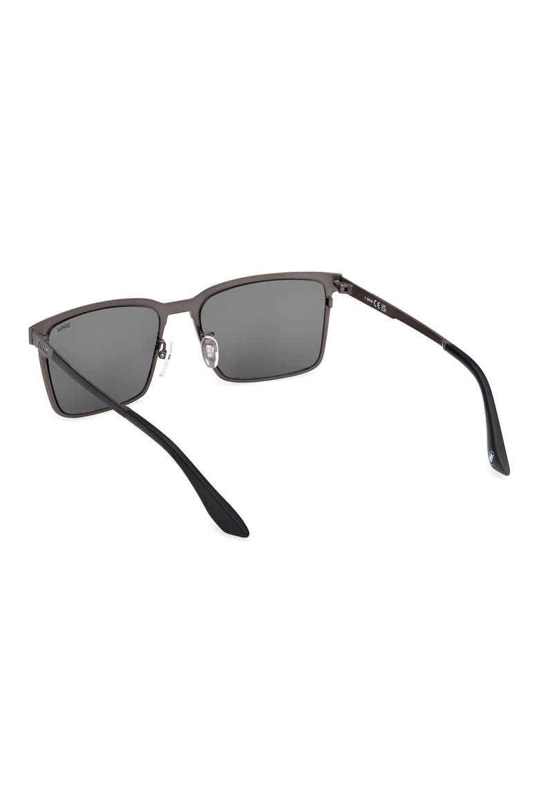 57mm Sunglasses, Alternate, color, MATTE GUNMETAL / SMOKE