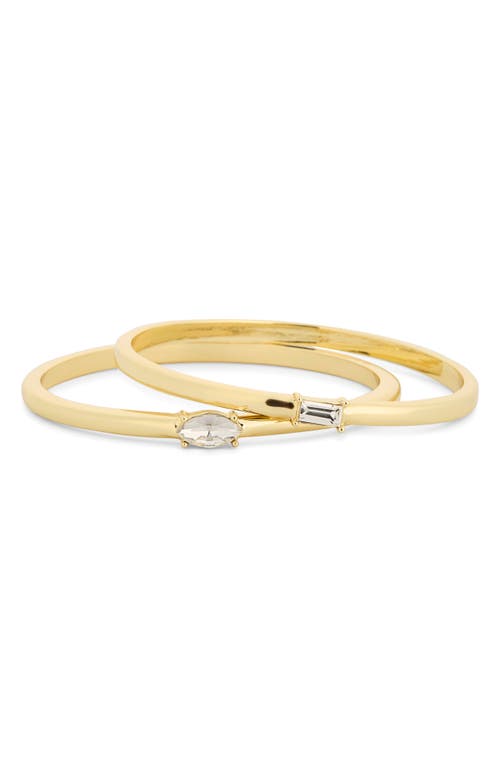 NORDSTROM RACK NORDSTROM RACK SET OF 2 CUBIC ZIRCONIA BANGLE BRACELETS