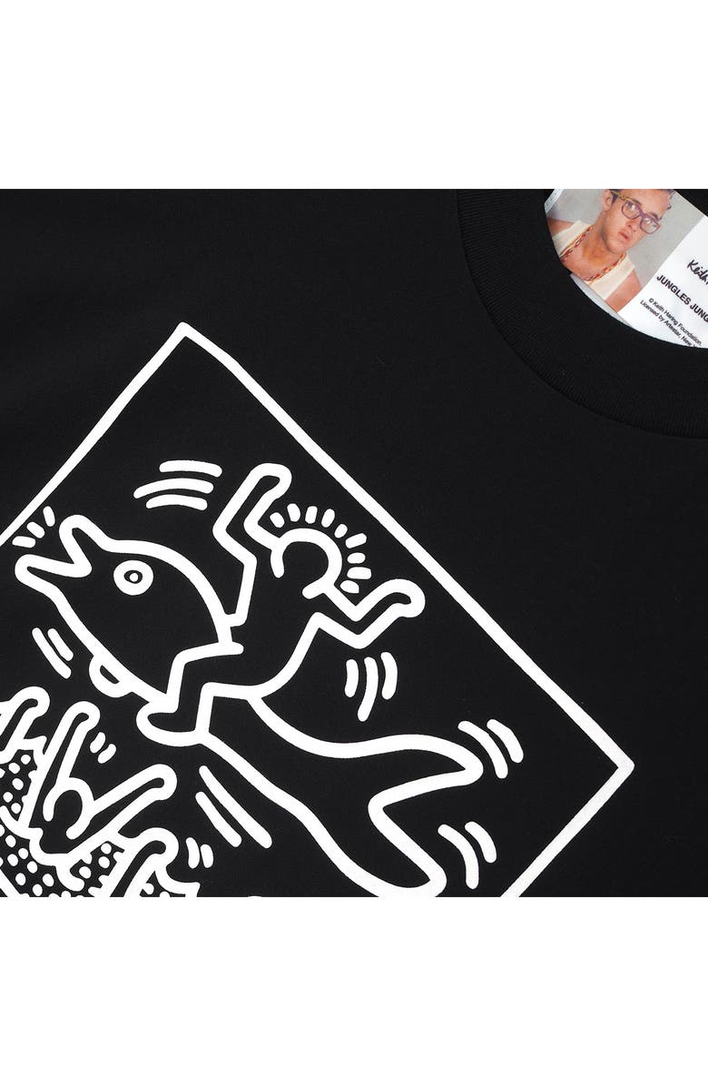 JUNGLES x Keith Haring Environmentalism Cotton Graphic T-Shirt, Alternate, color,