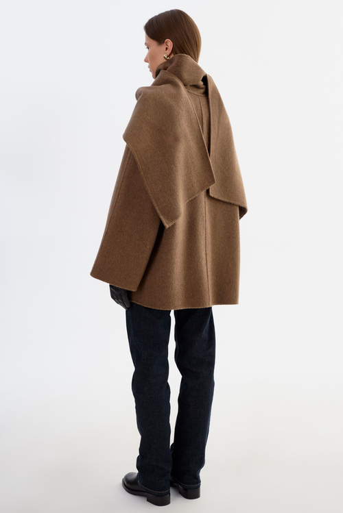 Lamarque Anca | Scarf Jacket In Brown