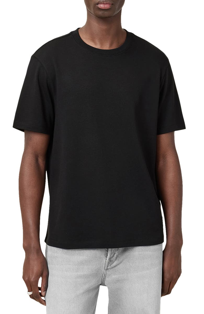 AllSaints Slater Short Sleeve Cotton & Modal Crewneck T-Shirt, Main, color,