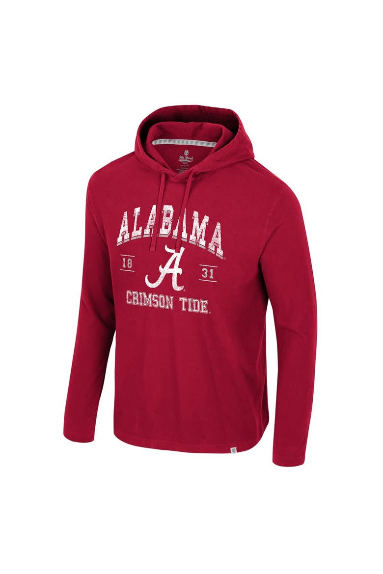 Men's Colosseum  Crimson Alabama Crimson Tide Simoleans Washed Hoodie, Alternate, color, Crimson