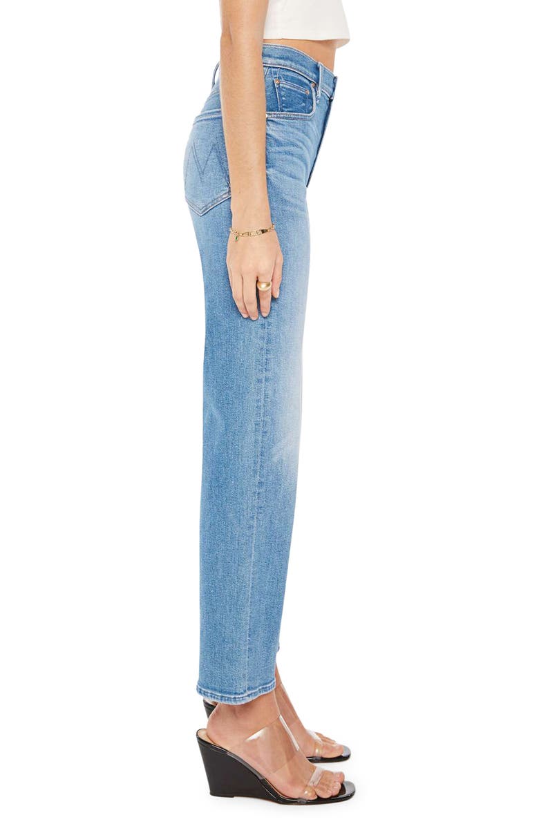 MOTHER The Rambler Flood High Waist Crop Wide Leg Jeans, Alternate, color,