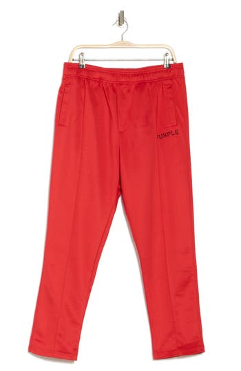 Purple Brand Solid Track Pants In Red