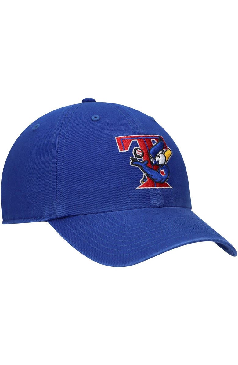 '47 Men's '47 Royal Toronto Blue Jays Team Logo Cooperstown Collection Clean Up Adjustable Hat, Alternate, color, Royal