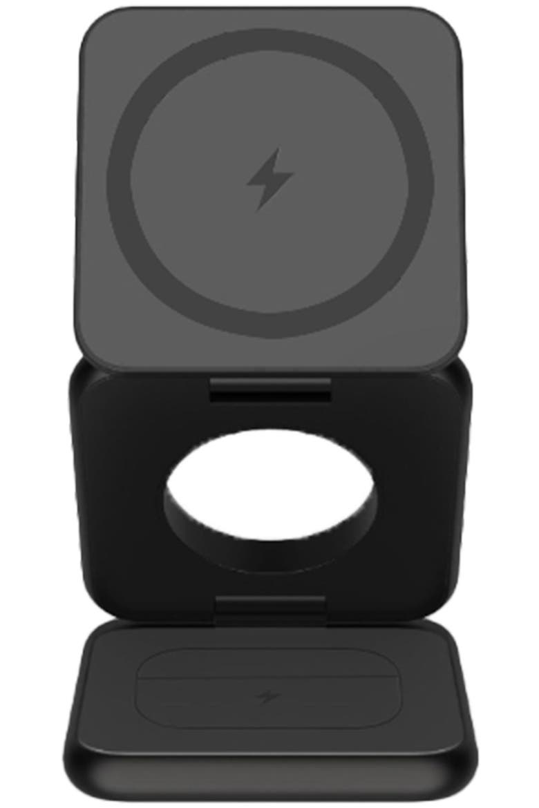Trio 3 in 1 Magnetic Charger for Apple iPhones / Watches / Airpods, Main, color, Black