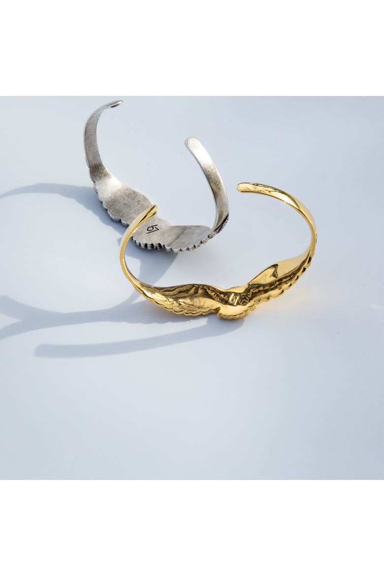 Eagle Cuff II, Alternate, color, Gold