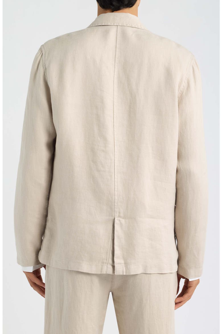 Alta Linen Blazer, Alternate, color, BONE