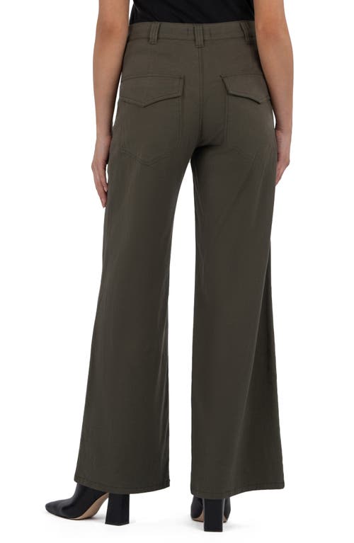 Kut From The Kloth Meg High Waist Wide Leg Pants In Black