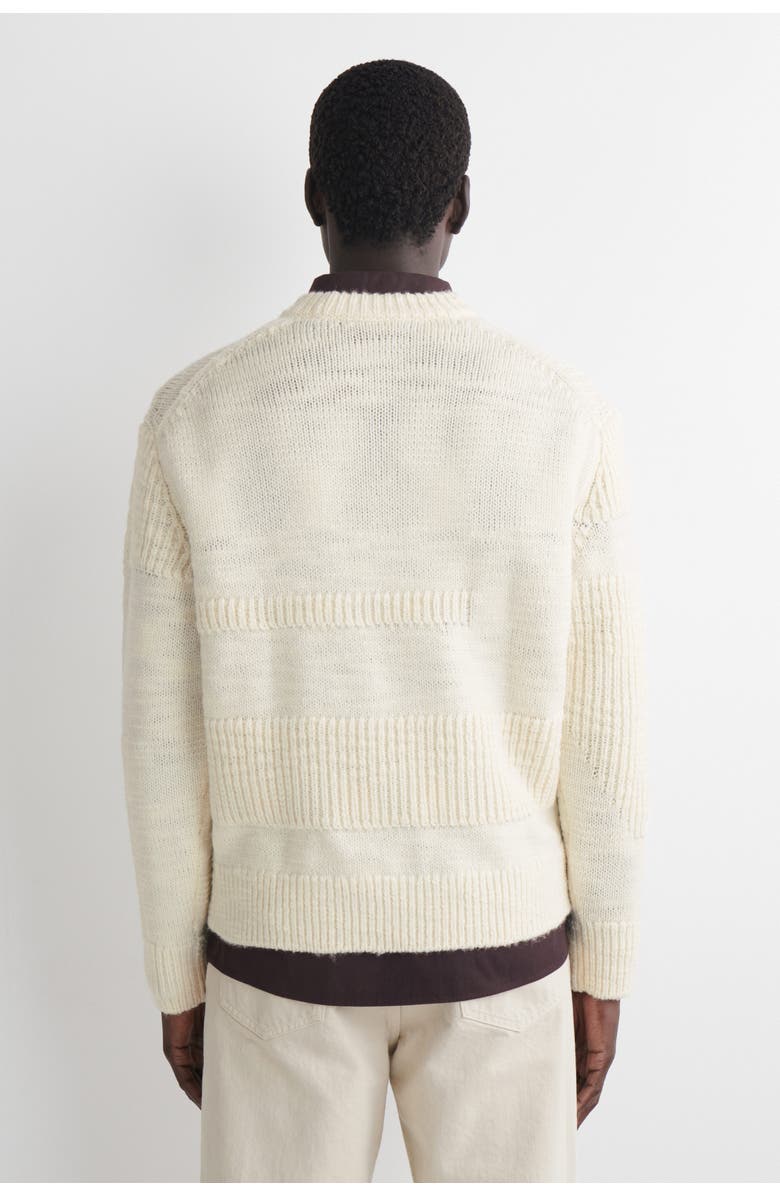 COS Ladder-stitch Wool Jumper, Alternate, color, Cream