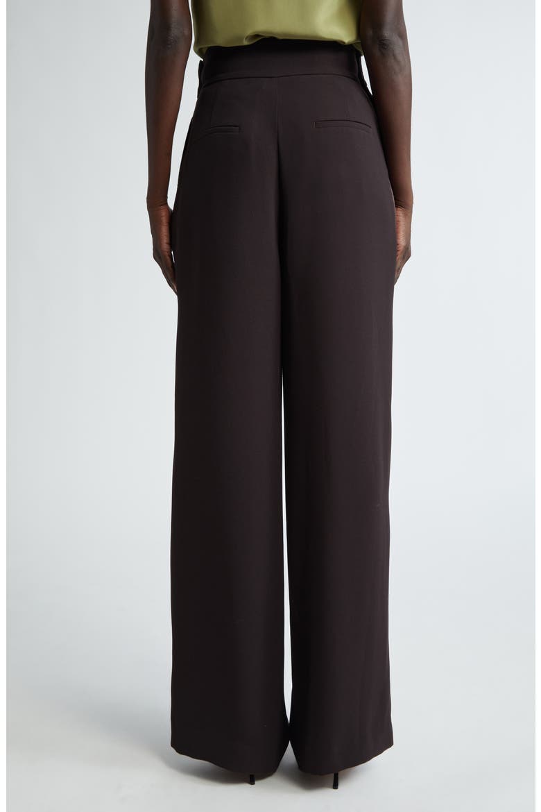 Satin Back Crepe Wide Leg Pants, Alternate, color, MOCHA