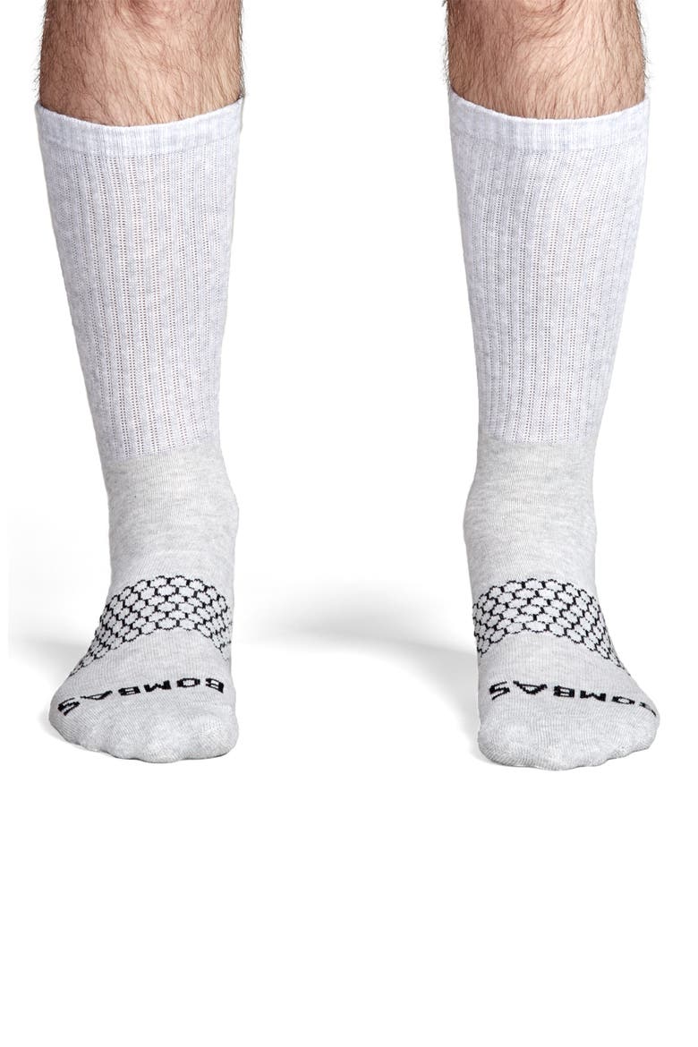 Solid Calf Socks, Alternate, color, GREY