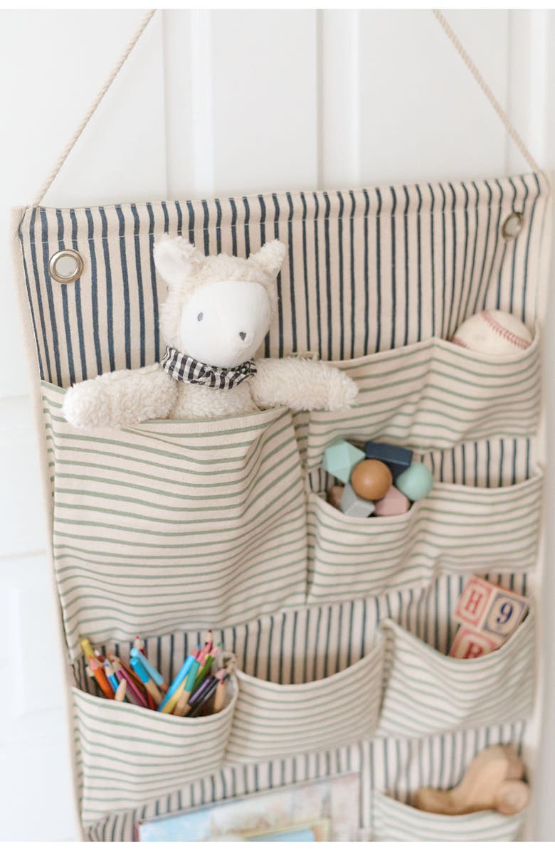 Pehr Hanging Wall Organizer, Alternate, color, Stripes Away Sea