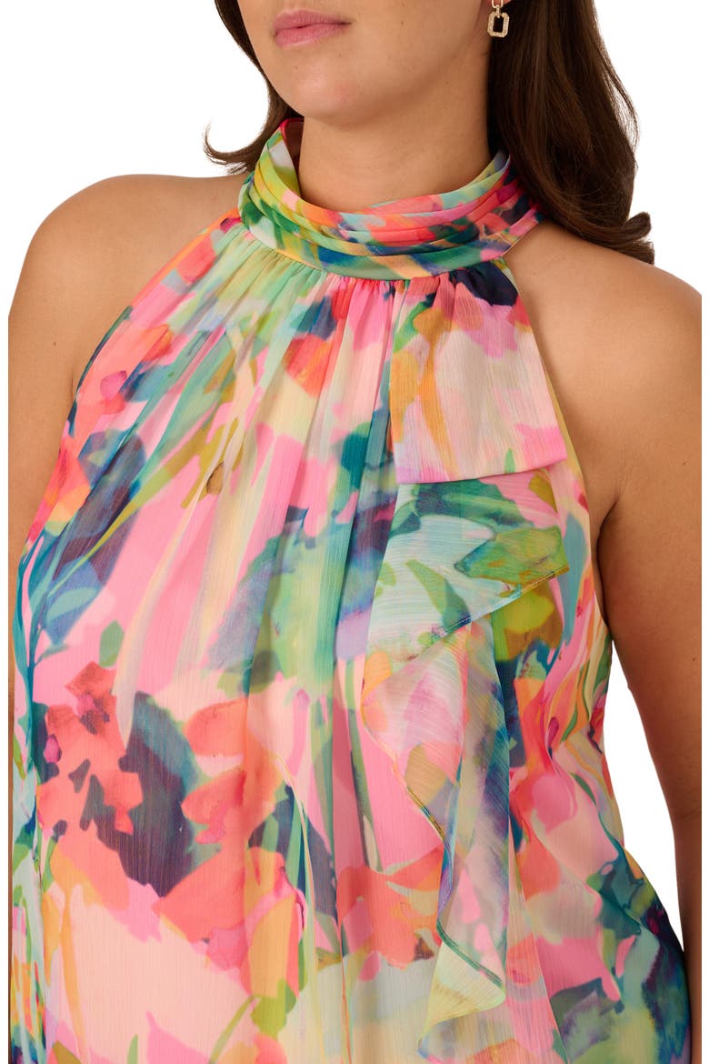 Print Sleeveless Shift Dress, Alternate, color, PINK MULTI
