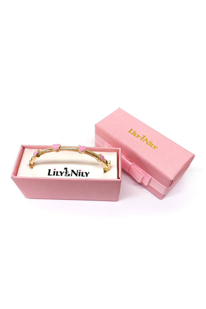 Kids' Heart Station Bangle, Alternate, color, PINK