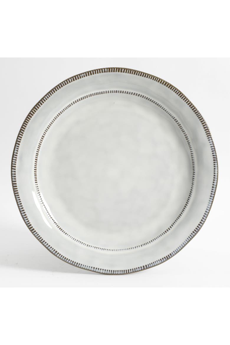 Terranea 12 Piece Stoneware Dinnerware Set , Service for 4, Alternate, color, White