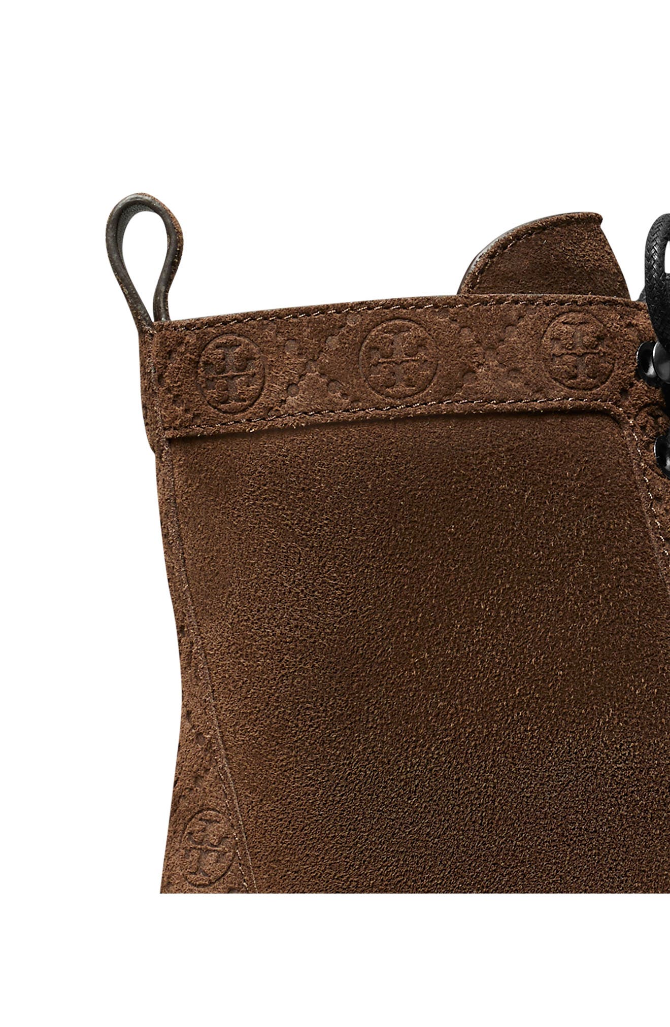 Tory Burch T Monogram Lug Sole Bootie, Alternate, color, Cocoa