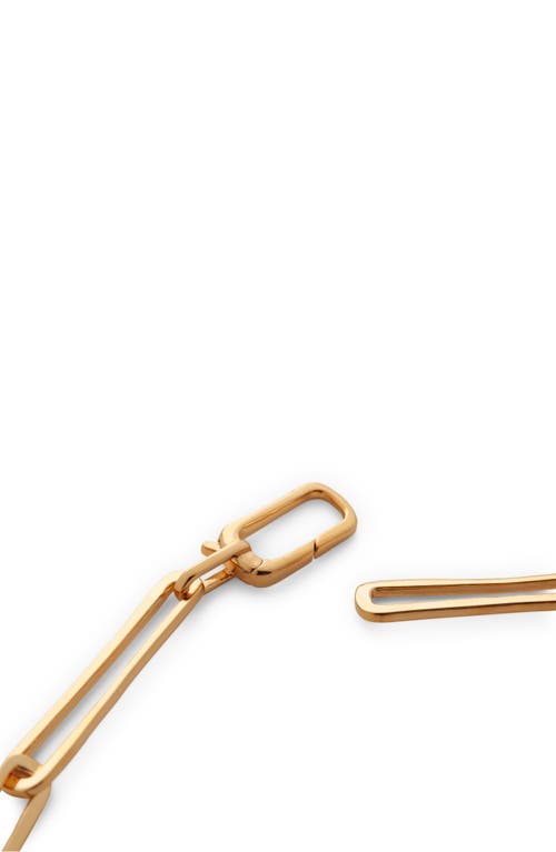 Monica Vinader Alta Long Link Necklace In Gold