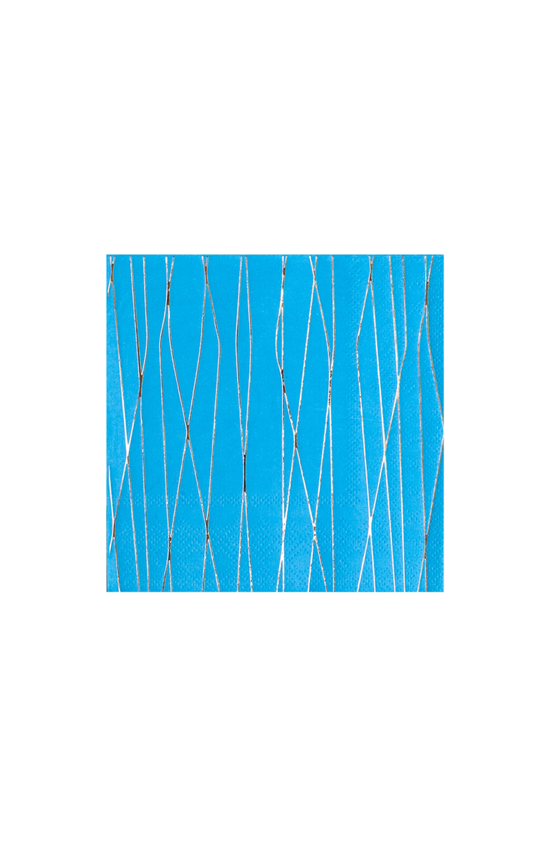 Jollity & Co. The Markle Blue and Gold Cocktail Napkins, Main, color, Assorted Pre-Pack