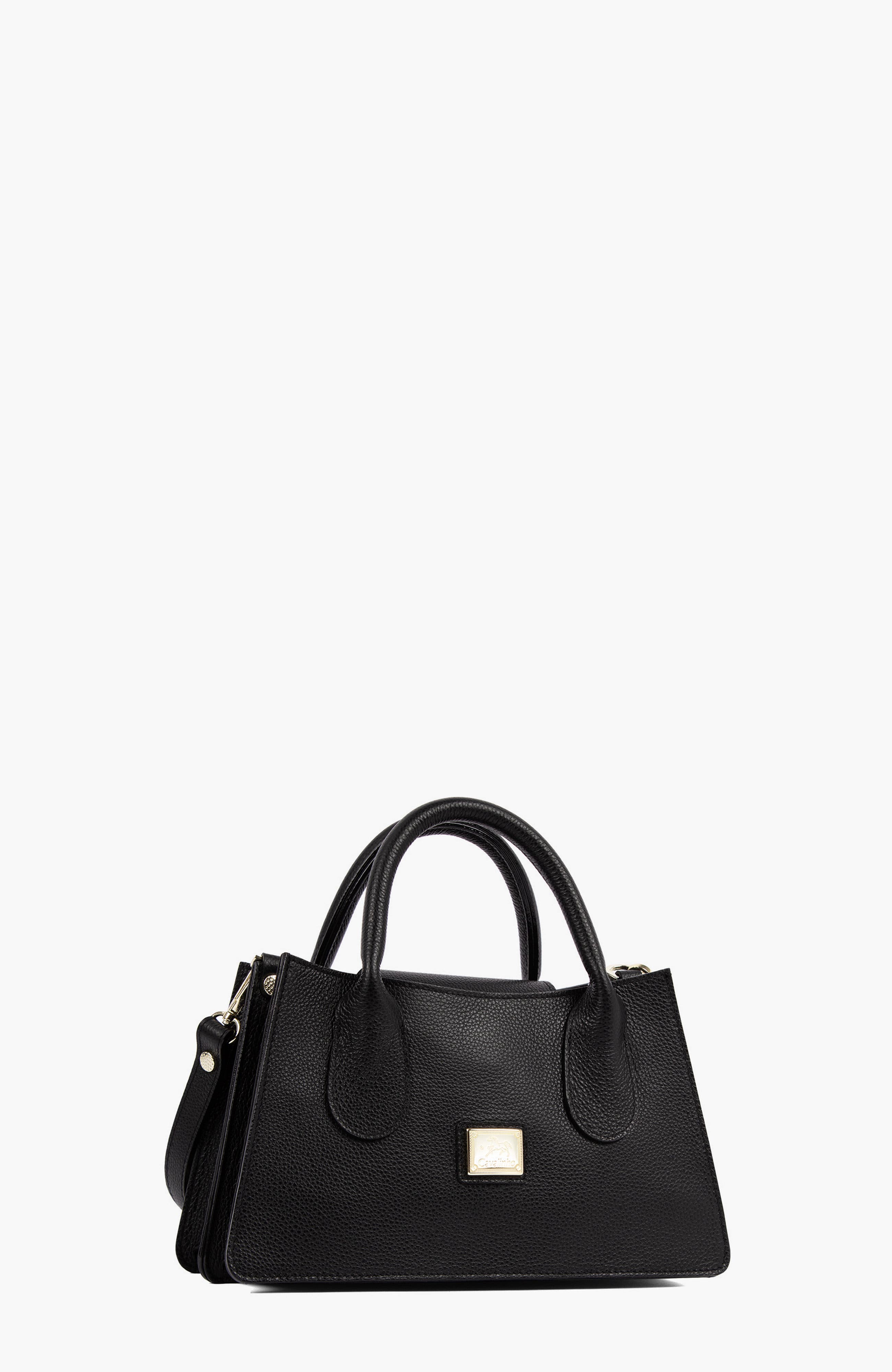 Muse 558 Pebbled Leather Handbag, Alternate, color, Black