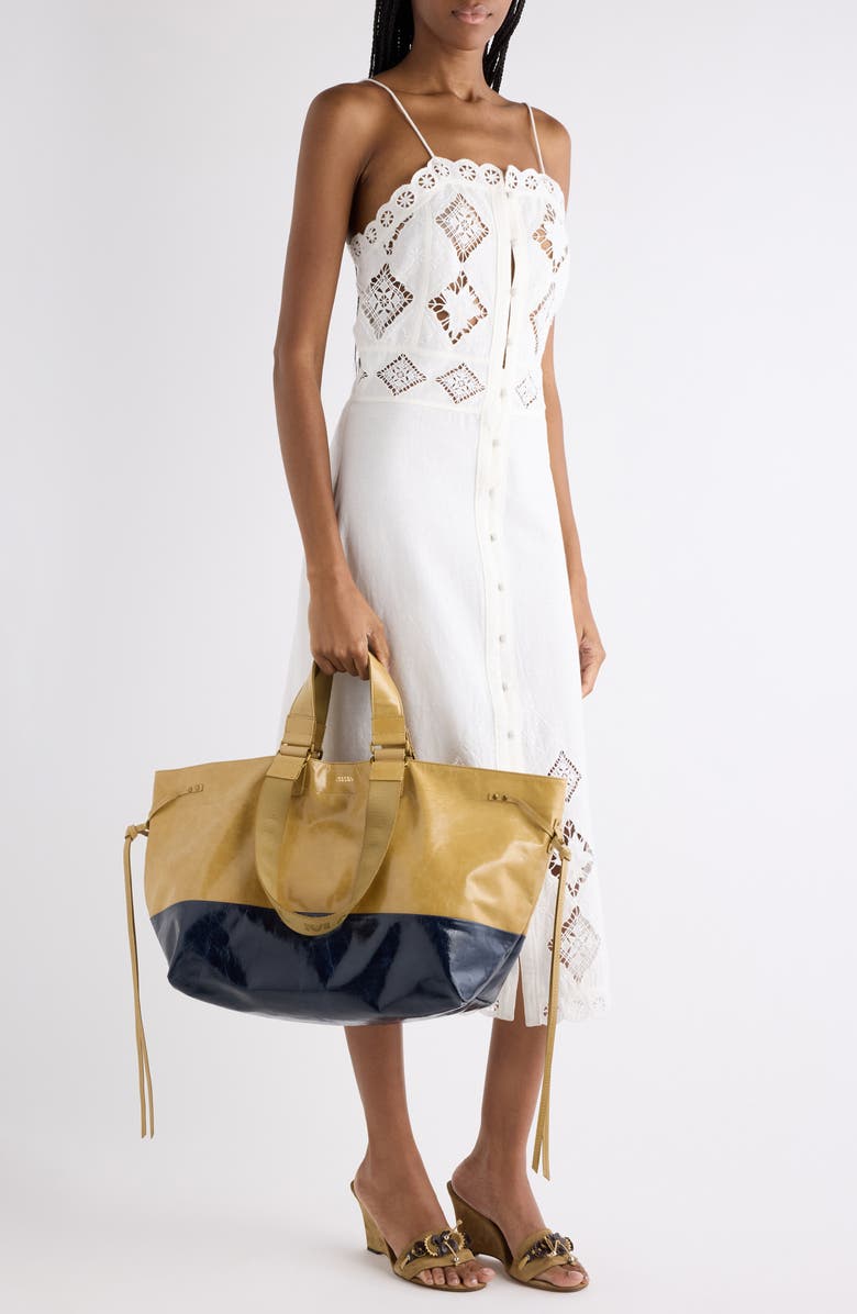 Isabel Marant Nelsane Embroidered Lace Sundress, Alternate, color, White