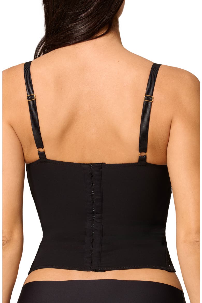 Desire Underwire Lace Bustier, Alternate, color, BLACK