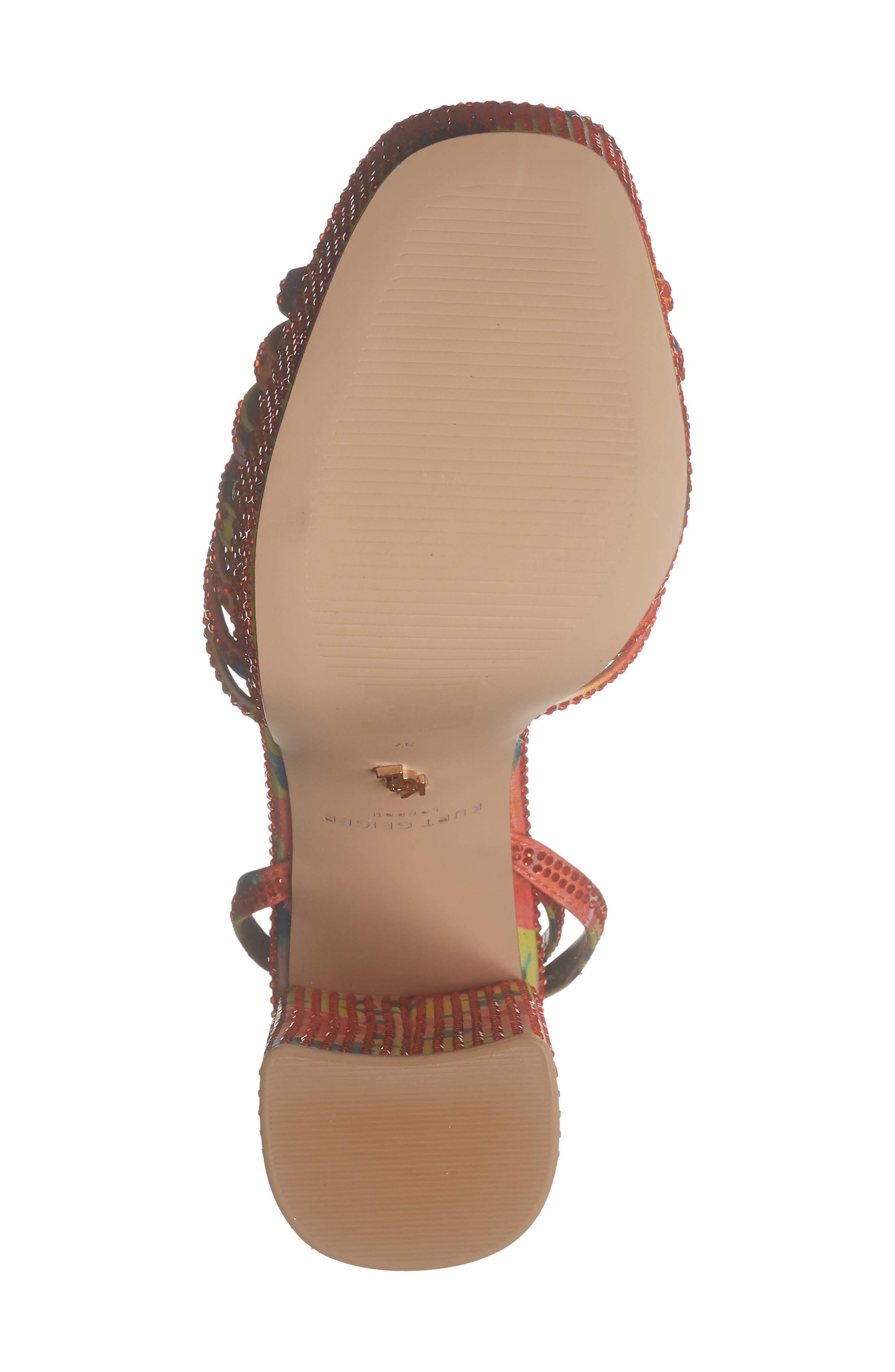 Kurt Geiger London Pierra Ankle Strap Platform Sandal, Alternate, color, Orange