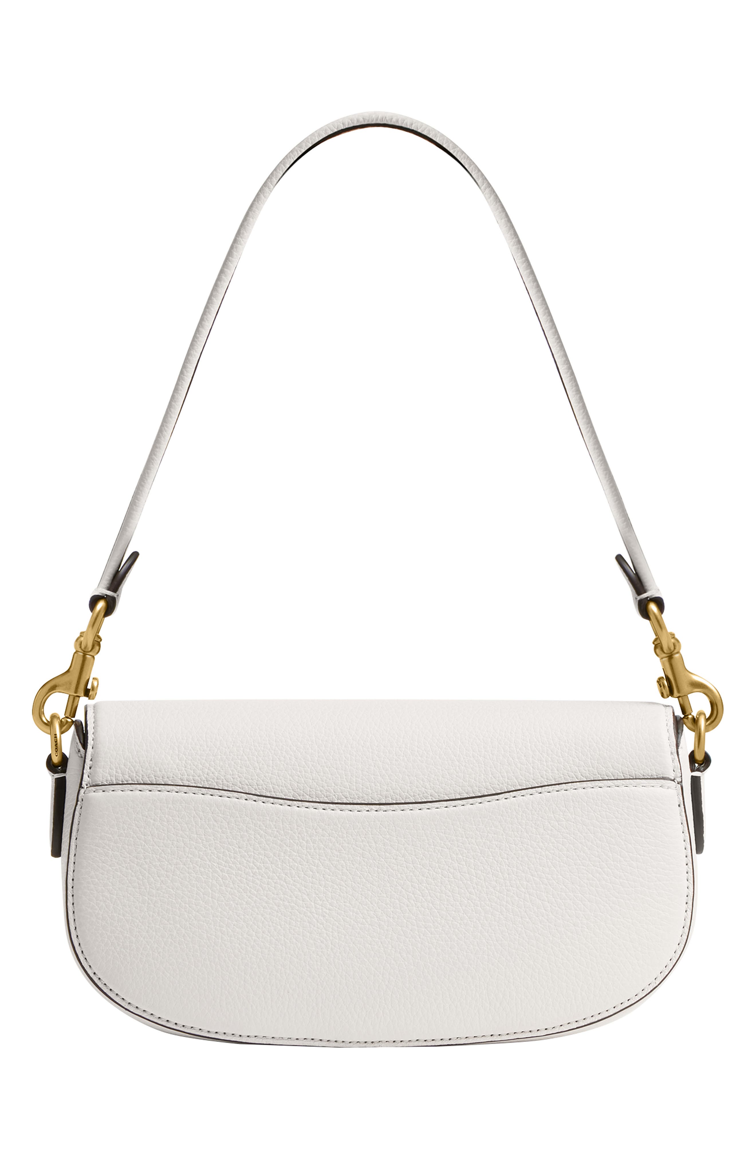 COACH Pebbled Crossbody Bag, Alternate, color, Chalk