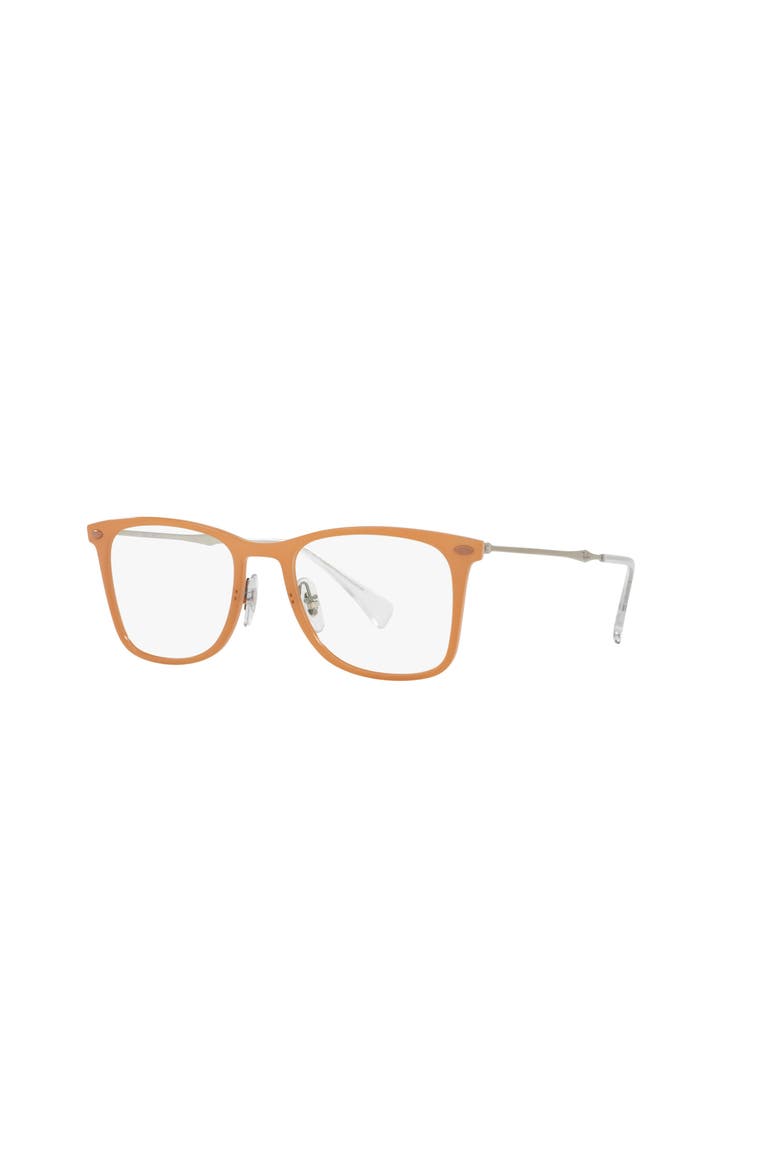 49mm Square optical glasses, Main, color, Beige
