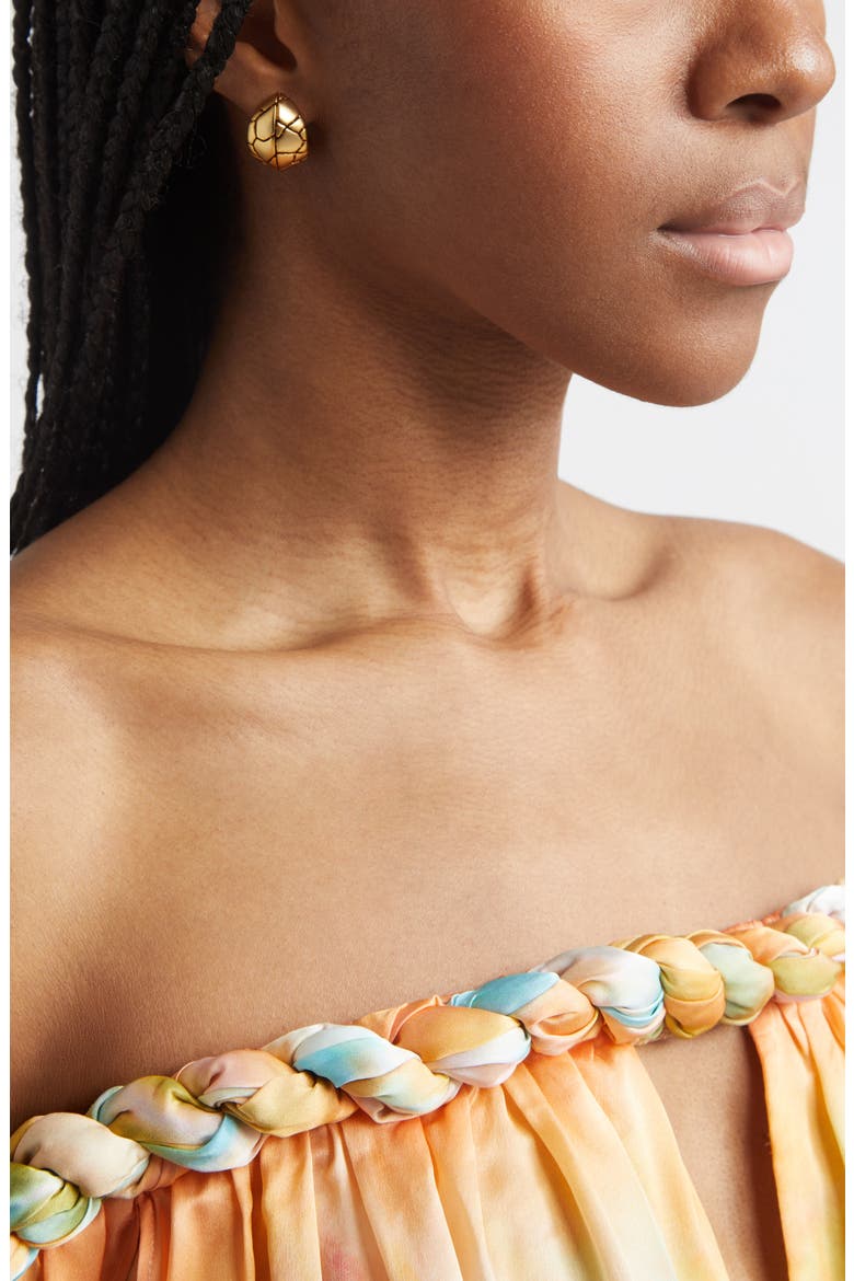 Byron Hoop Earrings, Alternate, color, GOLD