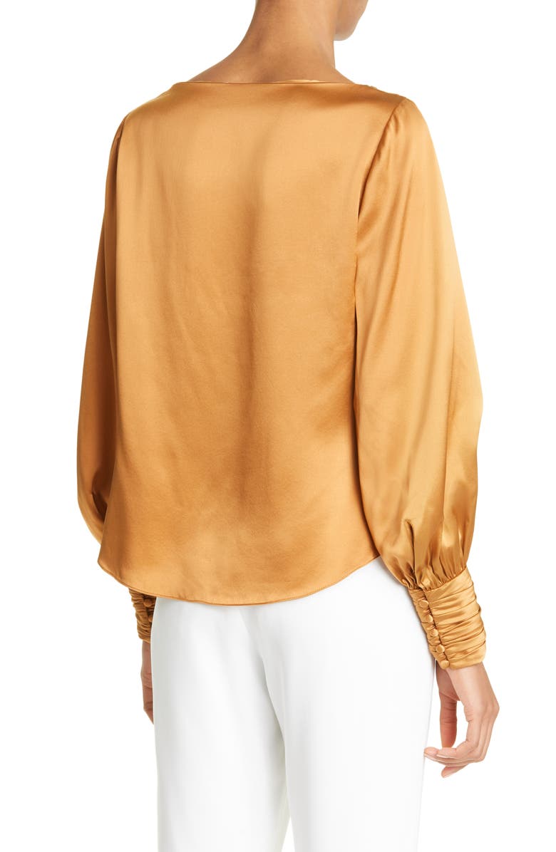 Cinq à Sept Taylee Silk Satin Blouse, Alternate, color,